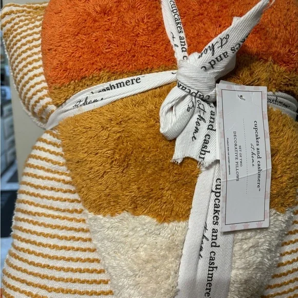 Cupcakes and Cashmere set of 2 candy corn pillows - Picture 3 of 6